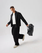 Men Noir Leather Duffel Bag #296